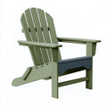 Gartenstuhl 80 x 75 x 98 cm aus Kunststoff grün im Adirondack-Stil mit Armlehnen