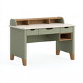 Schreibtisch 120 x 60 x 100 cm aus Holzwerkstoff salbeigrün mit Stauraum modern