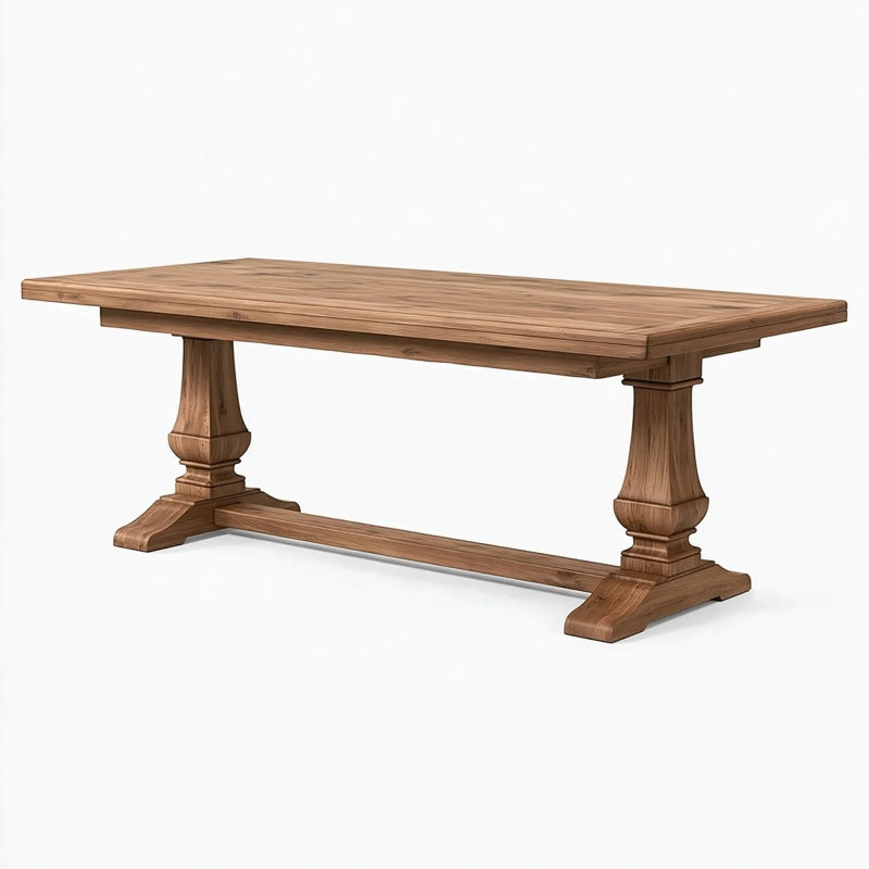 Esstisch 200 x 90 x 76 cm Holz Braun im Landhausstil